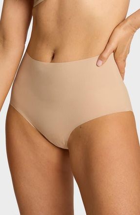 Commando Invisible Rib One Size High Rise Bikini in Beige at Nordstrom