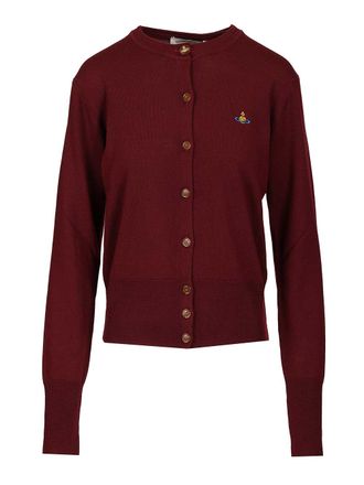 Vivienne Westwood Bea Cardigan Knitwear Bordeaux-Donna