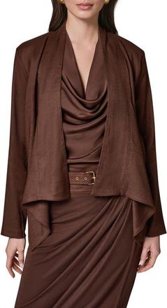 DKNY Drape Front Jacket in Canyon at Nordstrom, Size X-Small