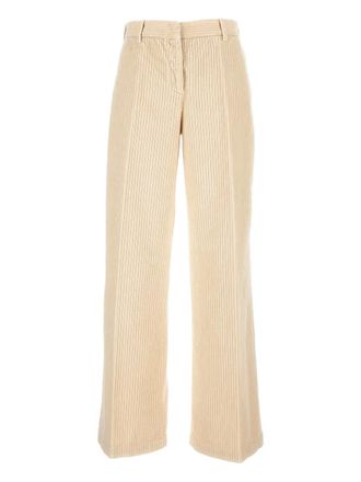 True Royal True Royal corduroy trousers - women - Cotton/Elastane - 40 - Neutrals