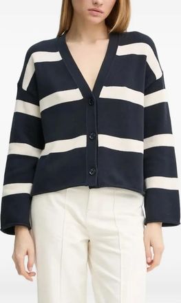 Marc O'Polo Cardigan a righe - Nero