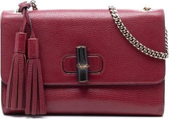 Gucci Pre-owned Gucci Medium Leather Miss Bamboo Crossbody Ladies D51Y6YA6SH781241