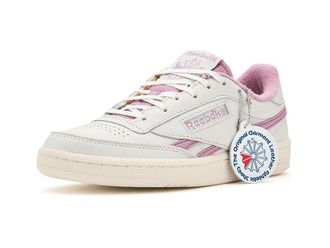Reebok Lifestyle Club C Revenge Womens Shoes Soft Grey/Chalk/Berry Chill : 10.5 B - Medium, Rubber/Leather