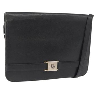 Dior Pre-owned Shoulder Bags, female, Black, Size: ONE SIZE Pre-owned Vintage Shoulder Bag
