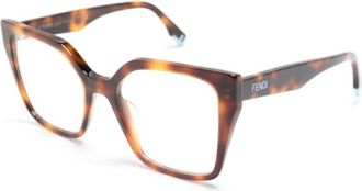 Fendi Way Optisch Montuur - Dames - Brillen - Bruin - 54 MM - Accessoires