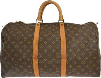 Louis Vuitton Pre-owned Weekend Bags, female, Brown, Size: ONE SIZE Pre-owned Keepall Duffle Bag