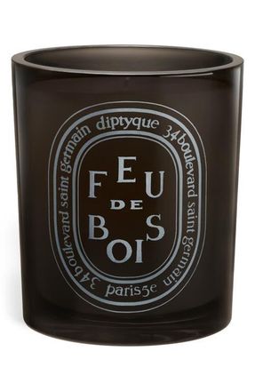 Diptyque Feu de Bois (Fire Wood) Large Scented Candle in Grey Vessel at Nordstrom, Size 21.2 Oz