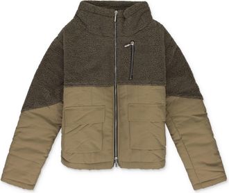 Rhude Brown Two Tone Sherpa Zip-UP