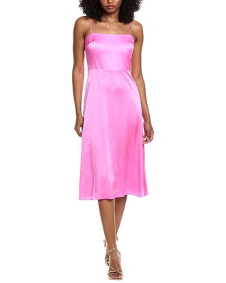 Amanda Uprichard Clover Silk Midi Dress