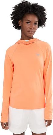 Columbia PFG Wild Cast Suntm Hoodie Womens Sweatshirt Bright Nectar : 2XL, Down/Elastane/Nylon