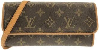 Louis Vuitton Pre-owned Cross Body Bags, female, Brown, Size: ONE SIZE Pre-owned Pochette Twin PM