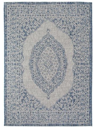 benuta Alfombra de exterior & interior azul 80x150