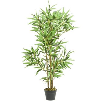 vidaXL Rbol De Bamb&uacute; Artificial Con 552 Hojas Verde 120 Cm Vidaxl