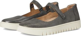 Vionic Uptown Mary Jane Womens Flat Shoes Silver Suede : 11 M