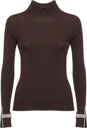 D.exterior Maglione Dolcevita - - Knitwear - Donna - Marrone - XS