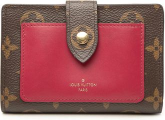 Louis Vuitton Monogram Brown Fuchsia Pvc Leather Wallet (Bi-Fold) (Pre-Owned)