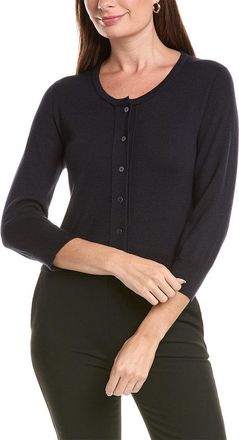 Oscar De La Renta Crop Cashmere & Silk-Blend Cardigan