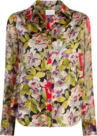 Cinq à Sept Camicia a fiori - Verde