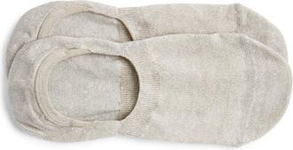 Pantherella Sirocco Linen & Cotton Blend No-Show Socks in Natural at Nordstrom, Size Medium