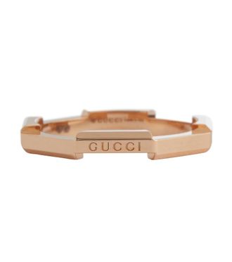 Gucci Link to Love 18kt rose gold ring