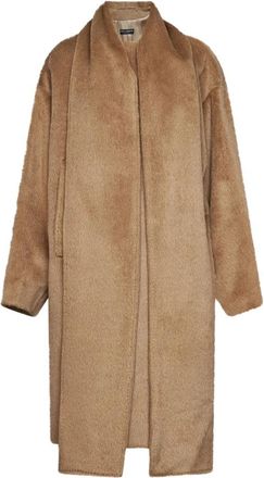 Dolce & Gabbana Alpaca Wol Jas - Dames - Jassen - Beige - M - Wol - Jassen