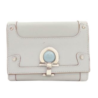 Ferragamo Light Blue Leather Wallet (Bi-Fold) (Pre-Owned)
