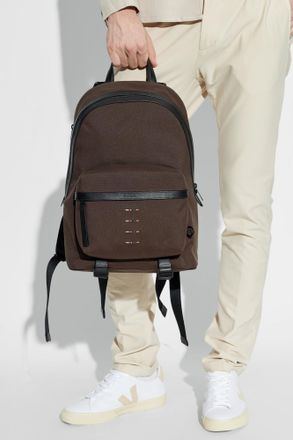 Paul Smith Backpack With Logo, Mens, Brown