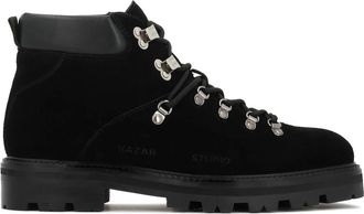 Kazar Trekkinglaars - Heren - Veterlaarzen - Zwart - 42 EU - Leer - Schoenen