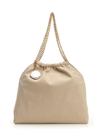 Stella McCartney Falabella Shoulder Bags Beige-Donna