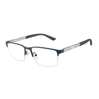 Emporio Armani 0ea1164 Semi-Rimless Metal Frame Eyeglasses with Adjustable Nose Pads