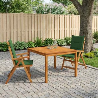 vidaXL Vidaxl Set Da Pranzo Da Giardino 3 Pezzi 3 Pz Naturale