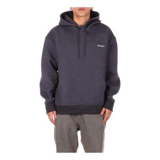 Carhartt Work in Progress Carhartt Wip, Hoodies, male, Black, Size: M Logo Hoodie