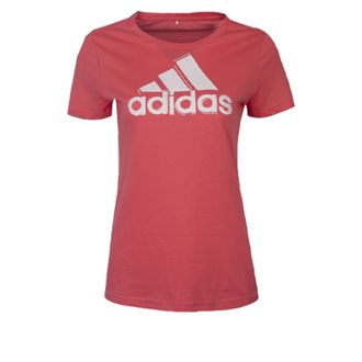 adidas (WMNS) adidas Logo Casual T-Shirt Asia Sizing Red White AI6167