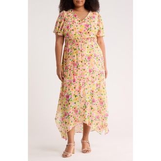 CeCe by Cynthia Steffe Smocked Waist Maxi Dress in Claret Red at Nordstrom, Size 3 X