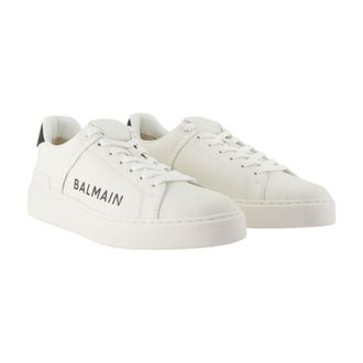Balmain Mens Sneaker White Calfskin