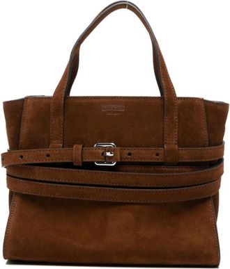 Moschino Handbags, female, Brown, Size: ONE SIZE Top Handle Bag
