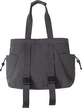 Generic Womens Casual Shoulder Bag, Nylon Tote Bag, Multi-layer Storage, Smooth Zipper Closure, Suitable for Fitness, Travel and Yoga (grey,34 * 14 * 33cm)