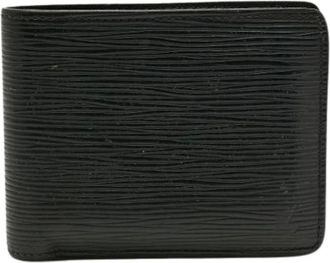 Louis Vuitton Pre-owned Wallets, male, Black, Size: ONE SIZE Pre-owned Vintage Leather Wallet
