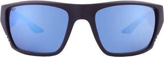Costa FINLET Blue Mirror Polarized Polycarbonate Wrap Mens Sunglasses 6S9118 911807 59