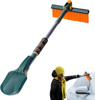 OEM Pala De Nieve Plegable, Escoba Para Quitar La Nieve Al Aire Libre, Rascador De Hielo Port&aacute;til, Cepillo Para Nieve Para Veh&iacute;culos, Rascador De Hielo Po
