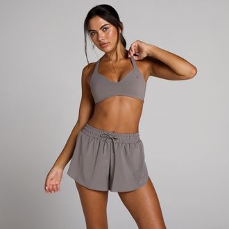 MyProtein Sujetador deportivo Tempo de espalda cruzada para mujer de MP - Dark Truffle - XS