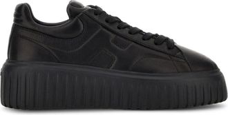 Hogan H-Stripes Sneakers - Dames - Sneakers - Zwart - 38 1/2 EU - Leer - Schoenen