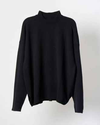 Rick Owens Womens Maglia Tommy Lupetto Sweater In Black