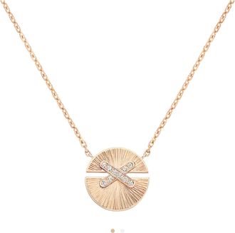 Chaumet Rose Gold Jeux de liens Harmony Small Model Pendant Necklace
