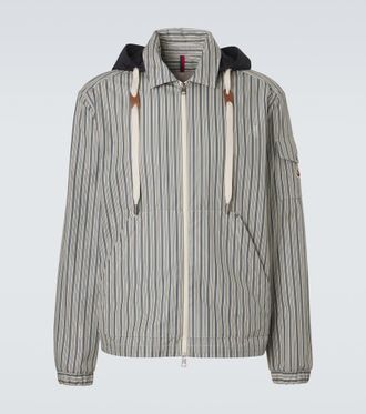 Moncler Giacca blouson Havas in cotone a righe