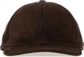 Valentino Garavani Brown VLogo Solid Baseball Hat