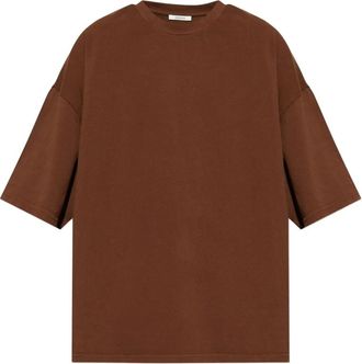 Entire studios Heavy Boxy Tee - Heren - T-shirts - Bruin - L - Katoen - Tops