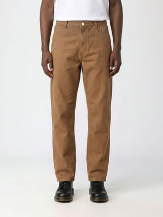 Carhartt Work in Progress Pantaloni Single Knee a gamba larga in cotone organico stampato