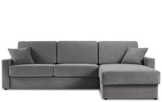 BLOOMINGLOFT 4-Sitzer Ecksofa Portia mit Bettfunktion (160 x 195 cm) Eckteil rechts