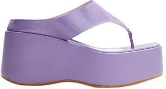 8 by YOOX LEATHER PLATFORM FLIP-FLOPS